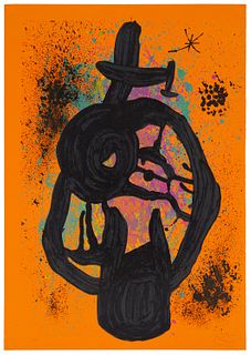 Joan Miro (1893-1983), "The Taciturn Majorcan," 1969, Lithograph in colors on wove paper, watermark BFK Rives, Image/Sheet: 33.375" H x 23.75" W