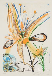Salvador Dali (1904-1989), "Bird of Paradise," from "Hawaii-California Suite," 1973, Lithograph in colors on paper, Sight: 24.5" H x 17" W
