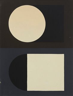 Ivan Picelj, (1924-2011), "Mithos I," 1960, Oil on canvas, 41.25" H x 31.5" W