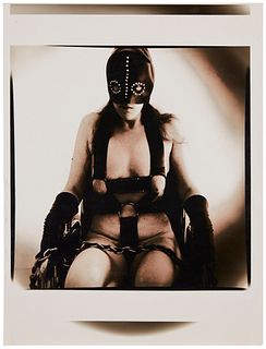Joel Peter Witkin (b. 1939), "Woman in a Wheelchair," 1977, Gelatin silver print on paper, Image/Sheet: 14.125" H x 11" W