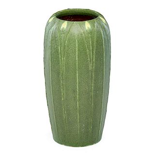 WILHELMINA POST; GRUEBY Fine large two-color vase