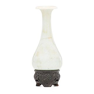 ADELAIDE ROBINEAU Miniature vase on carved stand