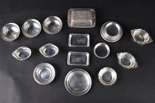 Sterling Silver Butter Pats and Nut Dishes