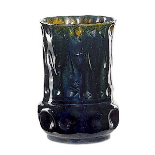 GEORGE OHR Large dimpled vase