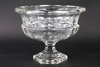 Tiffany & Co. "Biedermeier" Footed Crystal Bowl