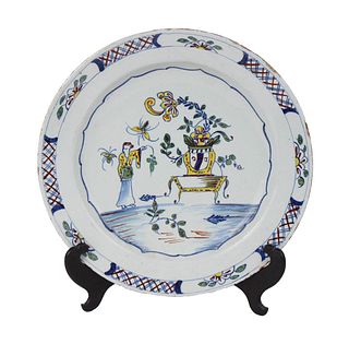 Bristol Delftware Chinoiserie Decorated Charger