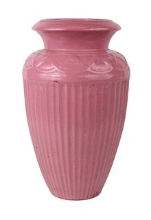 Roseville Pink Glazed Ceramic Large Vase