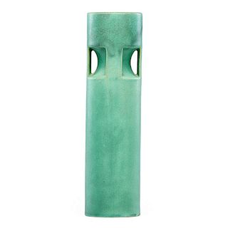 TECO Tall cylindrical buttressed vase