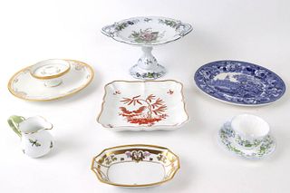 Seven Assorted Porcelain Table Articles