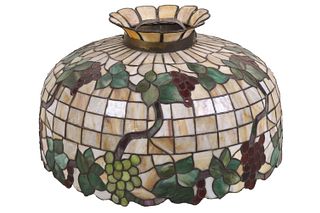 Stained Glass Grape-Decorated Shade 