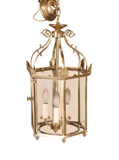 Regency Style Brass Hall Lantern