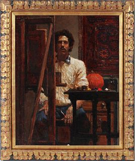 Douglas Ferrin, Oil on Canvas, Self-Portrait