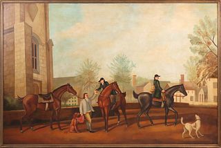 William Skilling, Oil on Canvas, Hunting Party