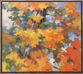 James Penney, Oil on Canvas, "Tree, Autumn"