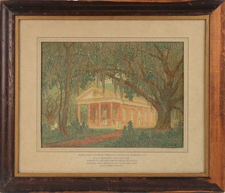 John C. Wenrich, Watercolor, Sheldon Church
