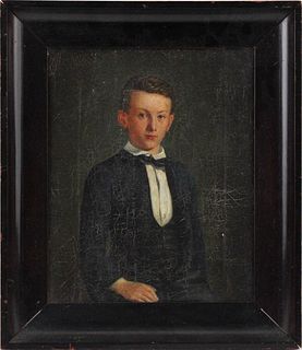 Oil on Canvas, Portrait of a Young Man