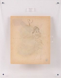 Jean Cocteau, Drawing of Edith Piaf