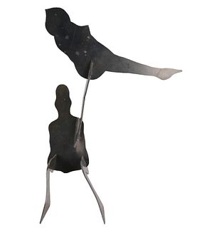 William King Abstract Steel Sculpture, The Test