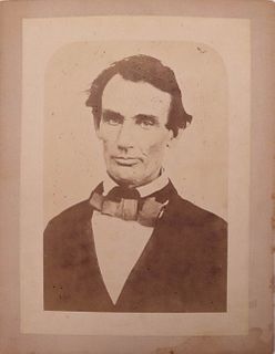 Abraham Lincoln Albumen Cabinet Photograph