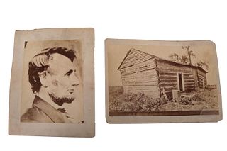 Lincoln's Log Cabin Cabinet Card