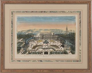 Two Engravings of French Palaces 