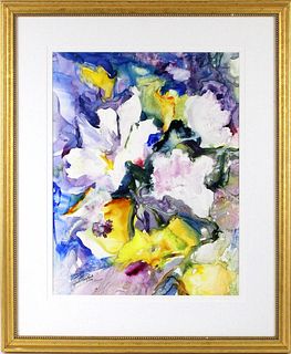 Abstract Watercolor-Style Print