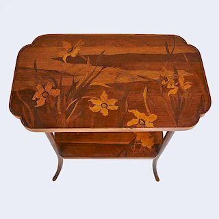 GALLE Marquetry side table