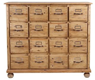 Scrubbed Pine Apothecary Style Chest