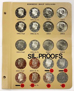 (1997-1997) JFK Half Dollar Collection (20-coins)