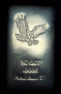 American Eagle 10 ozt .9999 Silver Bar