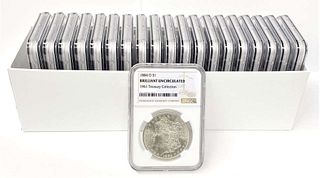 Box (20-coins) 1884/85-O Morgan Silver Dollar NGC BU