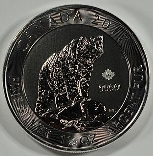 2017 1.5 OZ CA GRIZZLY BEAR .999 SILVER COIN