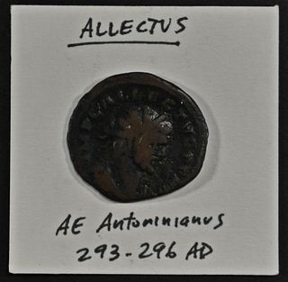 293-296 AD ALLECTUS AE ANTONINIANUS ANCIENT COIN