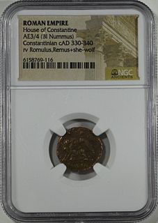 330-340 AD CONSTANTINIAN ROMAN EMPIRE COIN