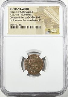 330-340 AD CONSTANTINIAN ROMAN EMPIRE COIN