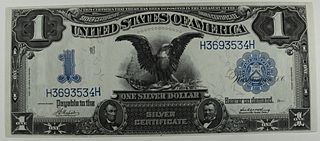1899 BLACK EAGLE $1 SILVER CERTIFICATE AU