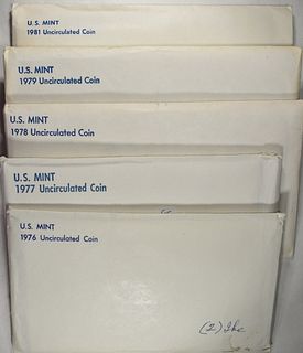 1976-79, 1981 US MINT SETS