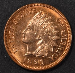 1891 INDIAN CENT BU RED
