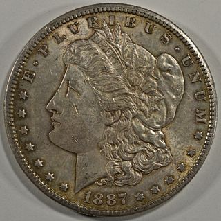 1887- S MORGAN DOLLAR XF/ AU