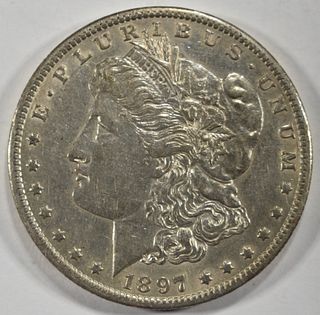 1897-O MORGAN DOLLAR AU
