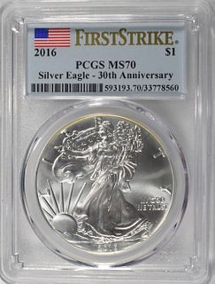 2016 AMERICAN SIL EAGLE PCGS MS70