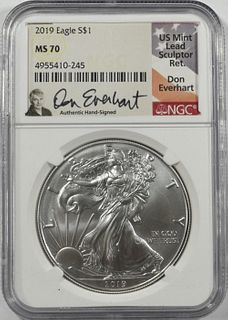 2019 AMERICAN SILVER EAGLE NGC MS70