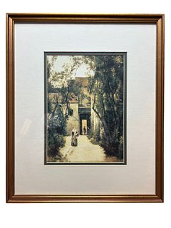 Édouard Lépine “A Courtyard on the Rue de la Print