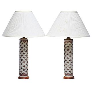 GUIDO GAMBONE Pair of table lamps
