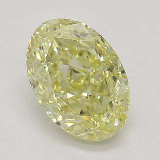 1.20 ct, Natural Fancy Yellow Even Color, IF, Oval cut Diamond (GIA Graded), Appraised Value: $21,500 