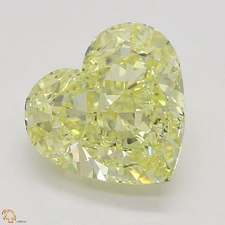 2.01 ct, Natural Fancy Intense Yellow Even Color, IF, Heart cut Diamond (GIA Graded), Appraised Value: $123,400 