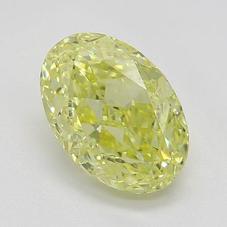 1.00 ct, Natural Fancy Intense Yellow Even Color, VVS1, Oval cut Diamond (GIA Graded), Appraised Value: $26,600 
