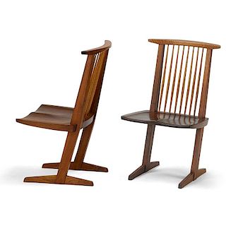 GEORGE NAKASHIMA Two Conoid chairs