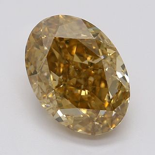 2.03 ct, Natural Fancy Deep Brownish Yellowish Orange Even Color, VS2, Oval cut Diamond (GIA Graded), Appraised Value: $18,900 