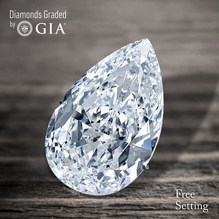 4.57 ct, D/VVS2, Pear cut GIA Graded Diamond. Appraised Value: $514,100 